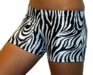 2 1/2" Spandex Shorts (Black & White Zebra)