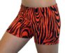 2 1/2" Spandex Shorts (Orange Zebra)