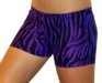 2 1/2" Spandex Shorts (Purple Zebra)