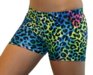 2 1/2" Spandex Shorts (Tie Dye Leopard)