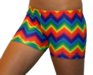 2 1/2" Spandex Shorts (Zig Zag Tie Dye)