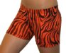 4" Spandex Shorts (Orange Zebra)