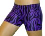 4" Spandex Shorts (Purple Zebra)