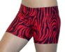 4" Spandex Shorts (Red Zebra)