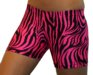 4" Spandex Shorts (Neon Pink Zebra)