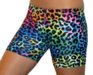 4" Spandex Shorts (Tie Dye Leopard)