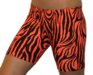 6" Spandex Shorts (Orange Zebra)