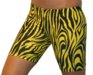 6" Spandex Shorts (Gold Zebra)