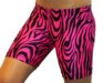 6" Spandex Shorts (Neon Pink Zebra)