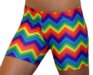 6" Spandex Shorts (Zig Zag Tie Dye)
