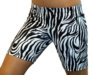 5" Spandex Padded Slider Shorts (Black & White Zebra)