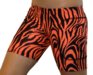 5" Spandex Padded Slider Shorts (Orange Zebra)