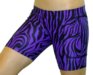5" Spandex Padded Slider Shorts (Purple Zebra)