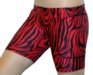 5" Spandex Padded Slider Shorts (Red Zebra)